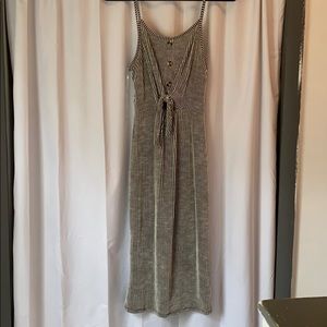 Black & white striped dress